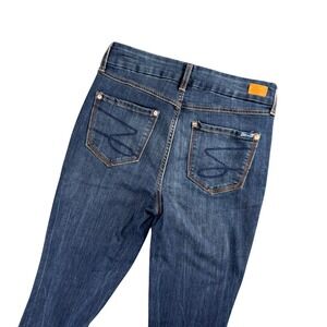 Seven7 Tummyless High Rise Skinny Jeans Dark‎ Wash Stretch Denim 6